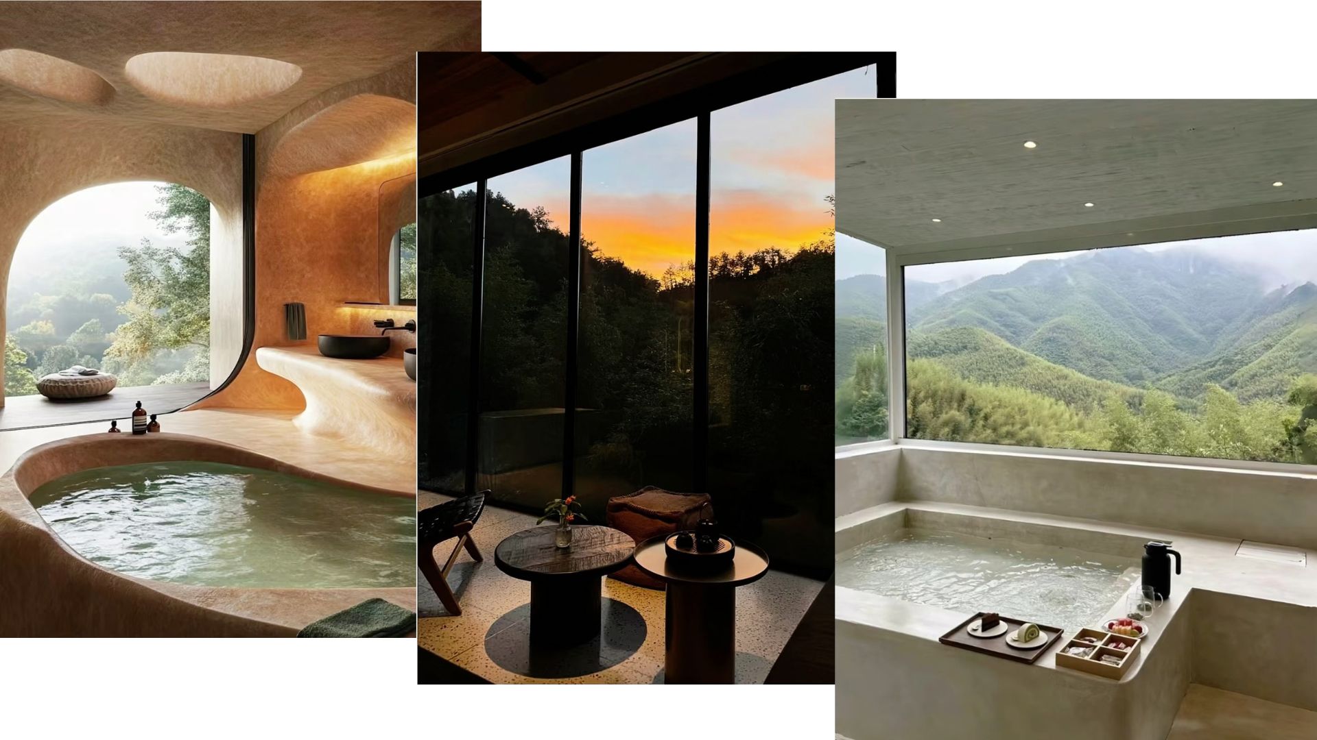 Homestay spa with mountain view