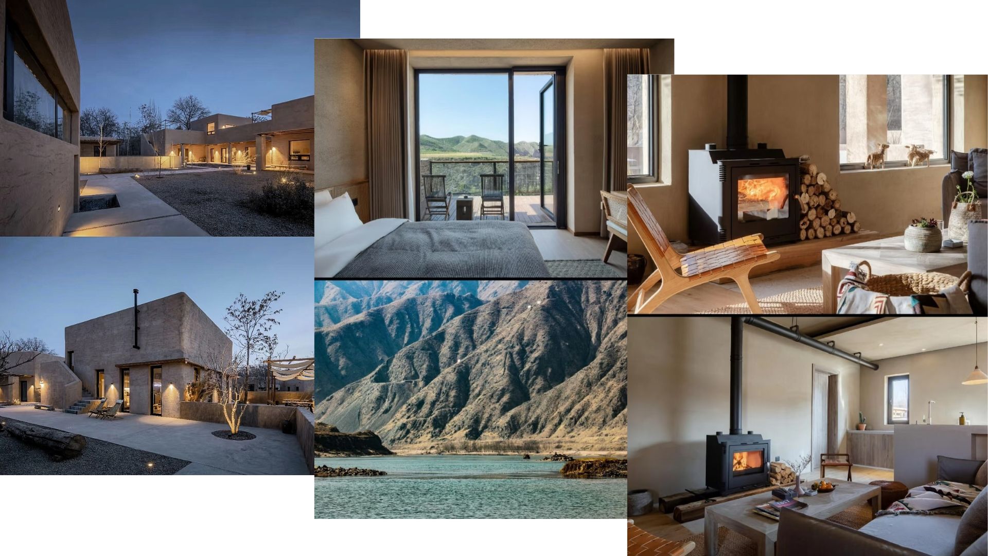 Homestay room with sunset